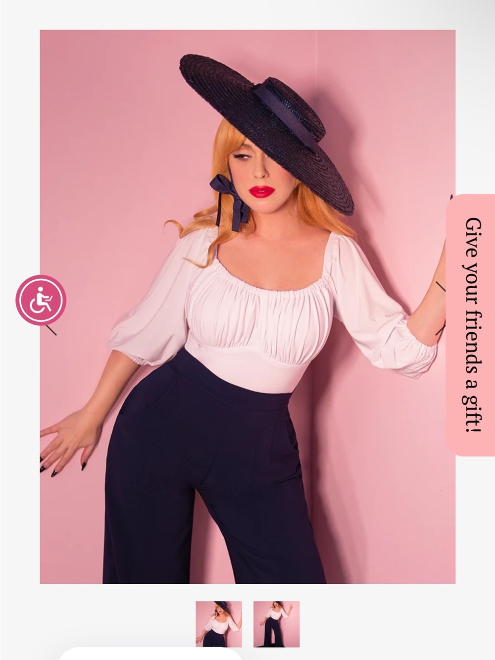 Vacation Blouse in White — Size Small | Vixen by Micheline Pitt